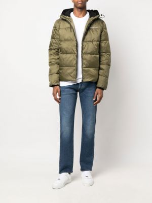 Džinsa jaka ar rāvējslēdzēju Calvin Klein Jeans zaļš