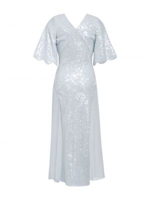 Midi suknele su blizgučiais Markarian balta