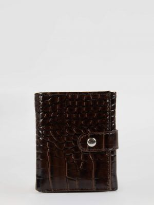 Kožená peňaženka z ekologickej kože Defacto čierna