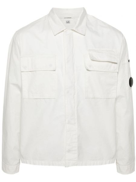 Košile na zip C.p. Company bílá