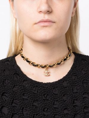 Kožený náhrdelník Chanel Pre-owned