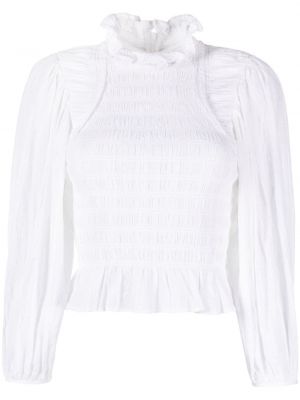 Βαμβακερή μπλούζα Marant Etoile λευκό