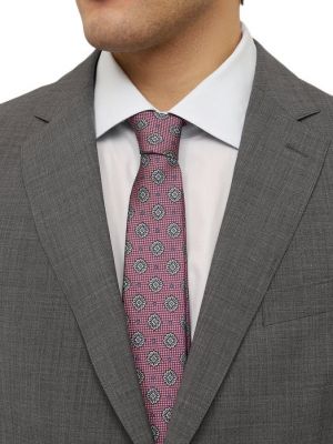 Шелковый галстук Canali розовый
