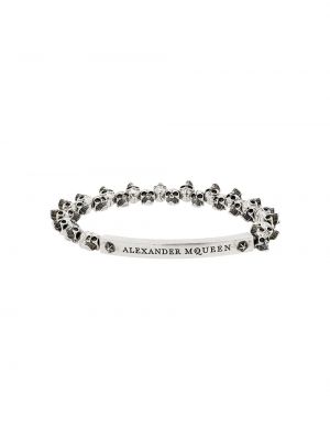 Bracelet avec perles Alexander Mcqueen argenté
