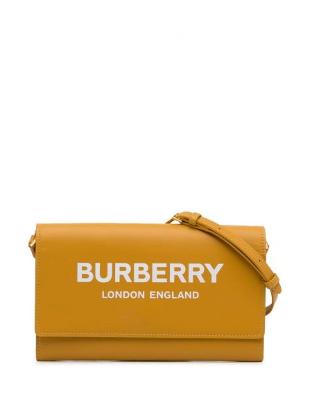 Чанта през рамо Burberry Pre-owned жълто