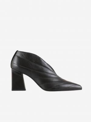 Кожени полуотворени обувки Högl черно
