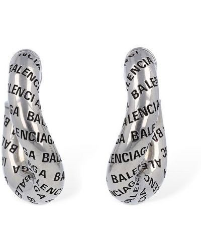 Σκουλαρίκια Balenciaga ασημί