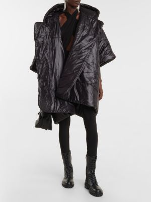 Oversized krátký kabát Norma Kamali černý