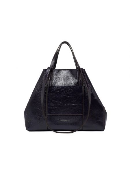 Shopper handtasche mit geometrischen mustern mit taschen Gianni Chiarini schwarz
