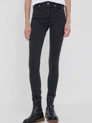 Jeansy skinny Calvin Klein Jeans Czarne