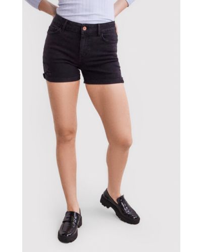 Shorts en jean Pieces noir