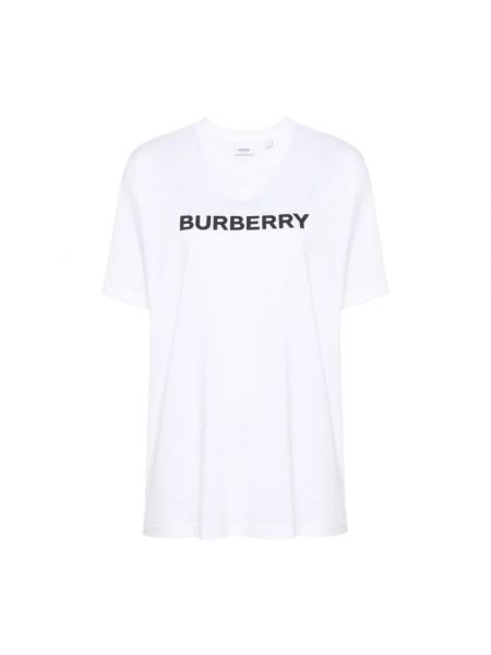 Koszulka z nadrukiem Burberry biała