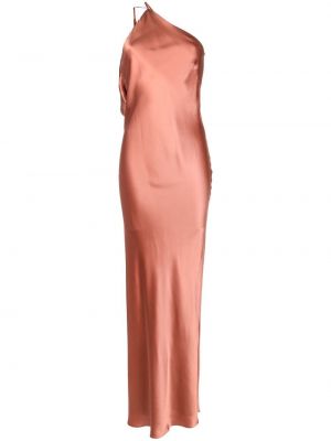 Hosszú ruha Michelle Mason narancsszínű