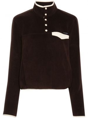 Džemper od flisa Sporty & Rich smeđa