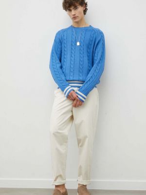 Sweter bawełniany Les Deux niebieski