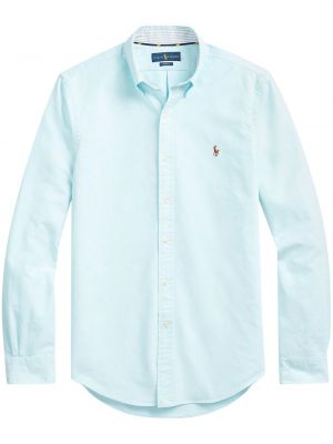 Siuvinėta siuvinėta marškiniai Polo Ralph Lauren mėlyna