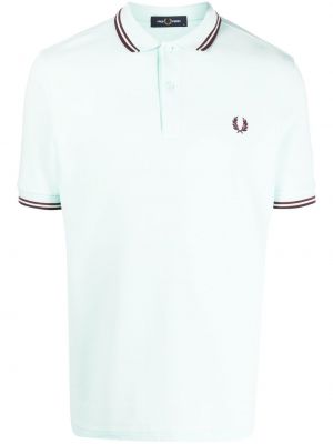 Brodert poloskjorte Fred Perry blå