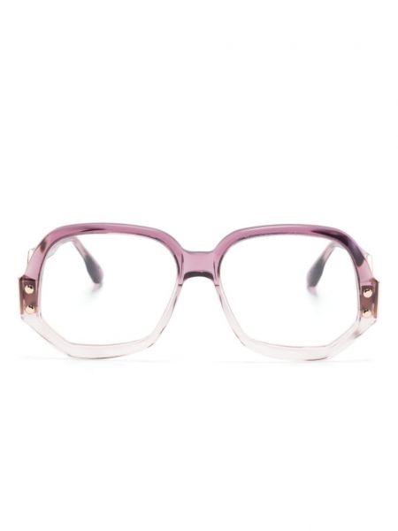 Lunettes de vue à motif géométrique Cazal rose