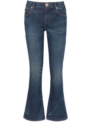Bavlnené bootcut džínsy Balmain modrá
