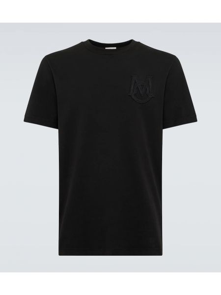 Camiseta de algodón Moncler negro