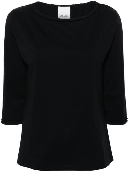 Bavlnené tričko Allude čierna