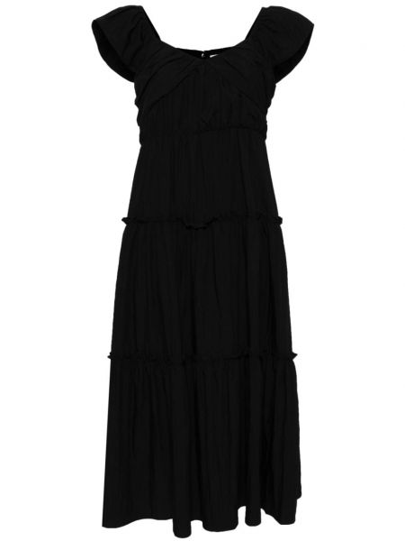 Robe droite plissé B+ab noir