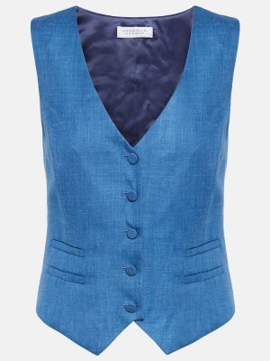 Chaleco de lana Gabriela Hearst azul
