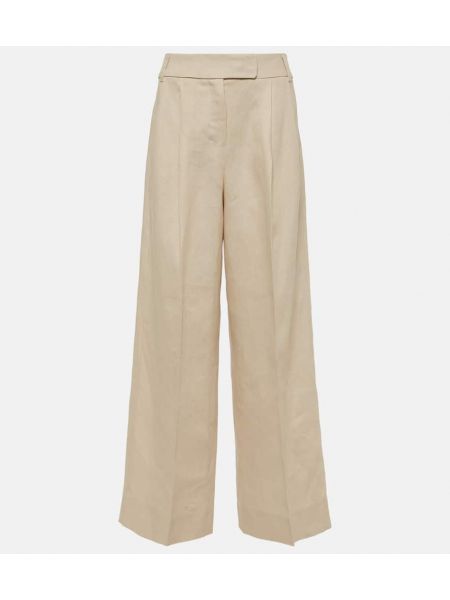 Pantaloni di lino baggy 's Max Mara beige