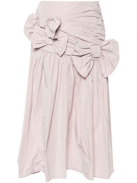 Drapovaný rozšírená sukňa s mašľou Viktor & Rolf ružová