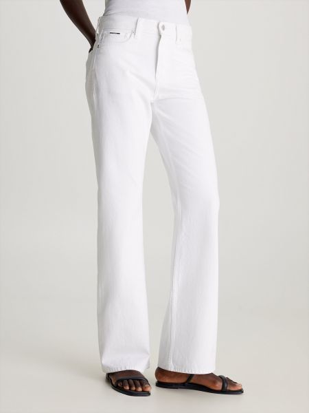 Jeans bootcut Calvin Klein blanc