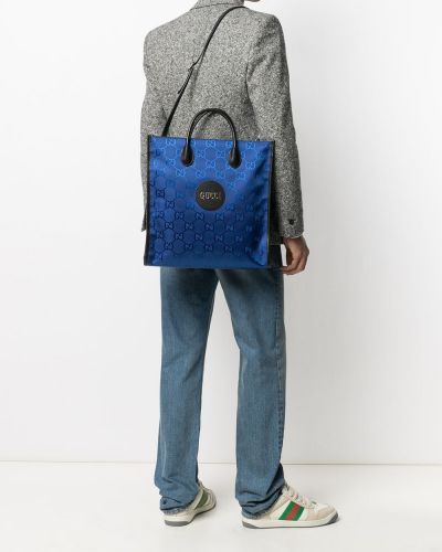 Bolso shopper Gucci azul