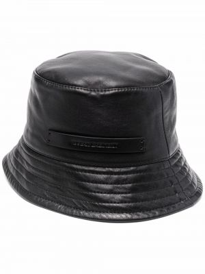 Кожаная шапка Ruslan Baginskiy, черный