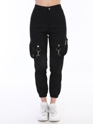 Pantaloni cargo Bi̇keli̇fe negru