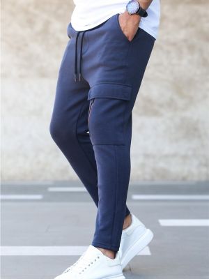 Spodnie sportowe Madmext niebieskie