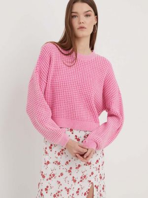 Sweter Hollister Co. różowy