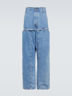Proste jeansy relaxed fit Jacquemus niebieskie