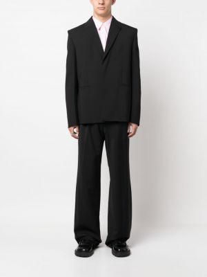 Bavlněné rovné kalhoty Vivienne Westwood černé