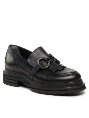 Pantofi loafer cu fermoar Kennel & Schmenger negru