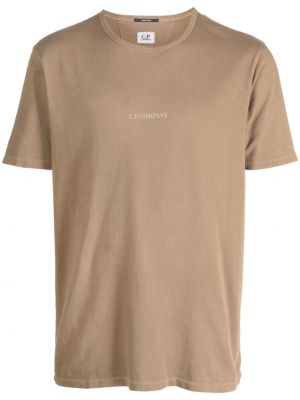 Majica s printom C.p. Company smeđa