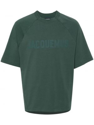 T-shirt aus baumwoll Jacquemus grün