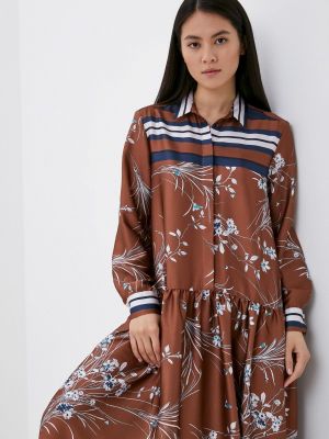 Платье-рубашка Villagi коричневое