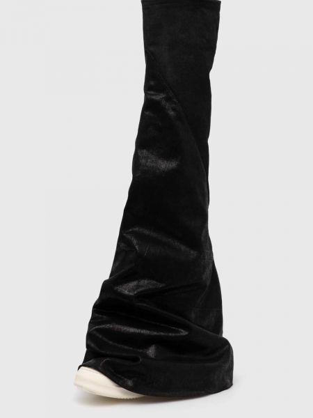 Gumene čizme bez pete Rick Owens crna