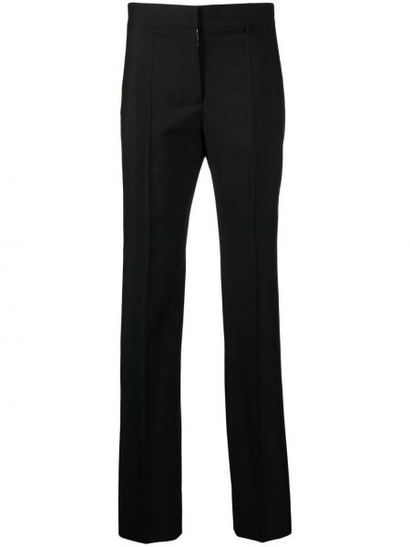 Pantalones de cintura alta slim fit Givenchy negro