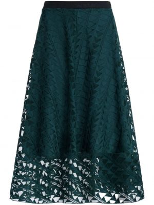 Suknja s čipkom Karl Lagerfeld zelena
