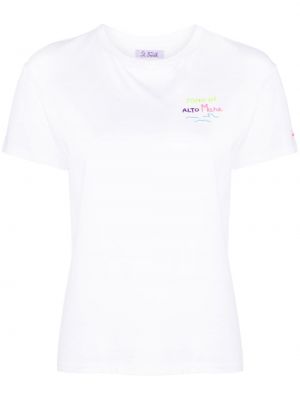 T-krekls ar apdruku Mc2 Saint Barth balts