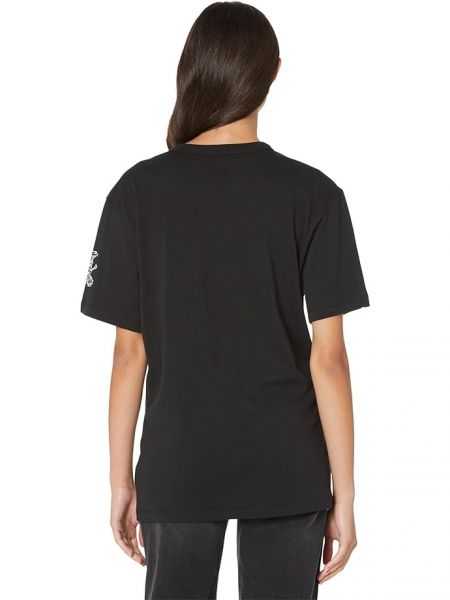 Хлопковая футболка из джерси Chaser черная
