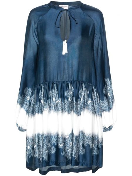 Μini φόρεμα με σχέδιο με δαντέλα Ermanno Firenze