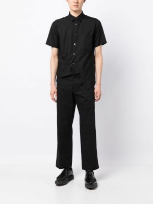 Asimetriška medvilninė marškiniai Black Comme Des Garçons juoda