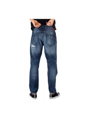 Straight jeans mit geknöpfter mit reißverschluss Only & Sons blau