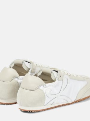 Δερμάτινα sneakers σουέντ Loewe λευκό